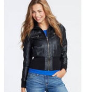 Delia's Moto Stitch Bomber Jacket New XS Delia*s