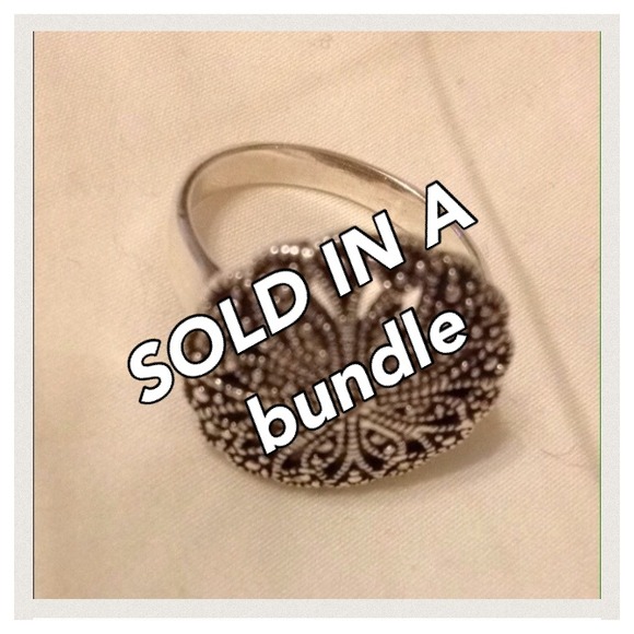 SOLD IN BUNDLE (Sterling Silver ring)