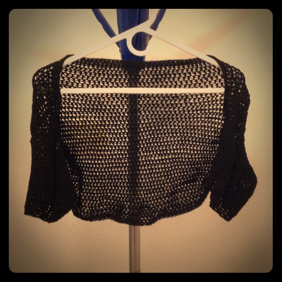 Handmade Crocheted Shawl 1/4 Sleeve