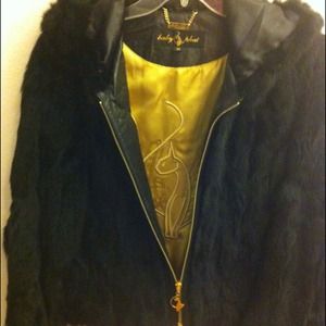 Baby Phat Jacket w/Hood. Rabbit Fur