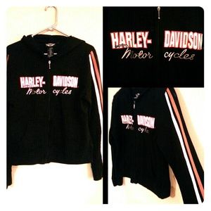 Long sleeve Harley Davidson Zip up Hoodie