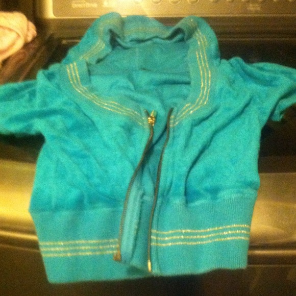Croped top terry zip hoodie by BeBe Sport