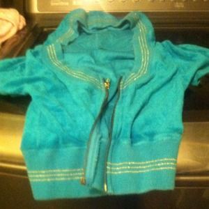 Croped top terry zip hoodie by BeBe Sport