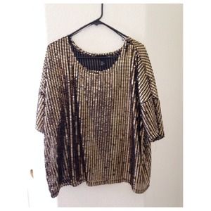 H&M Gold Oversized Top