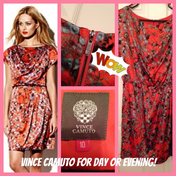 Vince Camuto Mandarin Floral Dress - HP 12/06/13