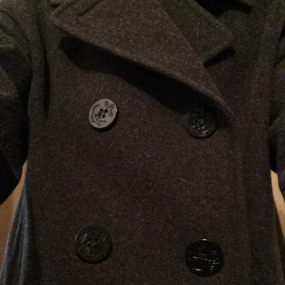Gray pea coat - Picture 2 of 4
