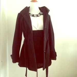 Apt. 9 Black wool coat for women