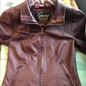 Guess leather jacket sold!!!