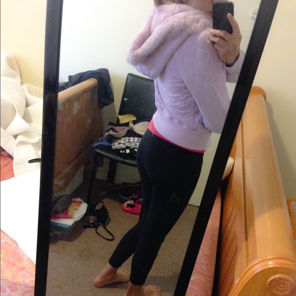 Authentic Bebe jacket/sweater faux fur hoodie ! - Picture 3 of 4