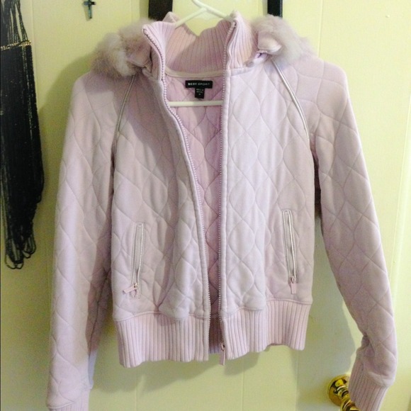 Authentic Bebe jacket/sweater faux fur hoodie ! - Picture 4 of 4