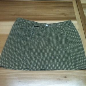 JCrew polka dot mid thigh skirt