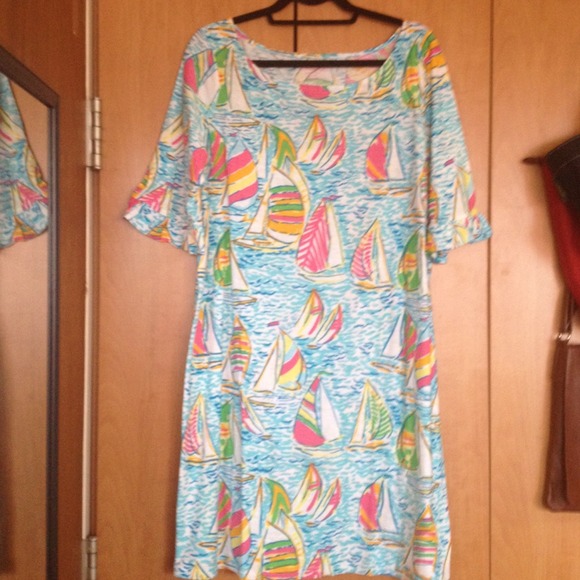 SOLD  Lilly Pulitzer Somerset Dress Ugotta Regatta