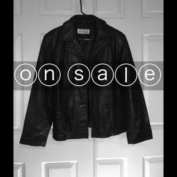 Jones New York Jackets & Blazers - 🔄Black Genuine Leather Jacket