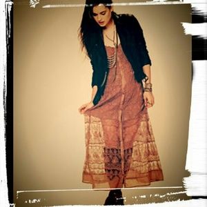 SOLD ON EBAY!! Free People Prairie Mesh Maxi Dress