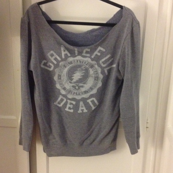 Custom Grateful Dead off the shoulder sweater