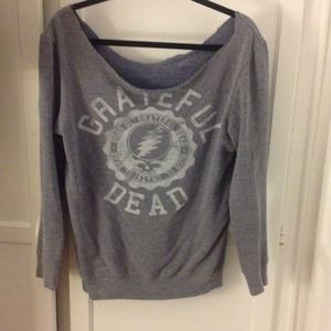 Custom Grateful Dead off the shoulder sweater