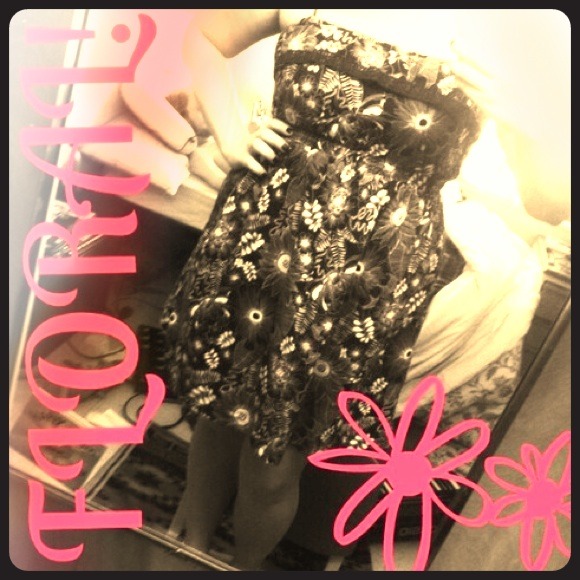 Cute black floral dress