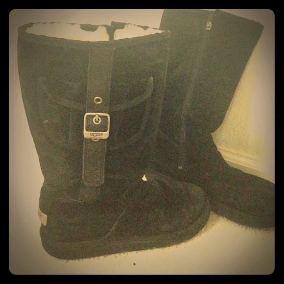 Ugg size 9 black boots