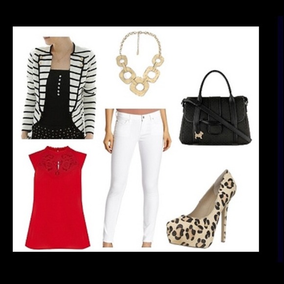 🎉HOST PICK 3X🎉Black/white blazer. Fits sizes 2-6 - Picture 3 of 4