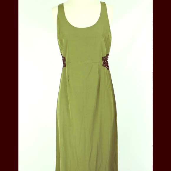 Urban Outfitters NWT green cutout dress - Picture 1 of 4
