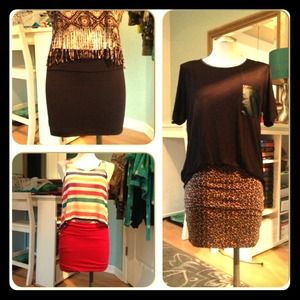 BUNDLE!!! 3 bandeau skirts!