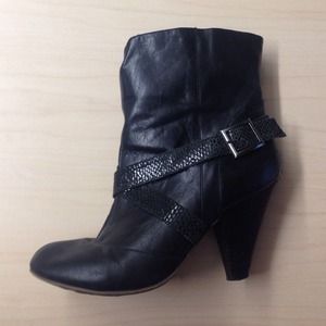 Black ankle booties