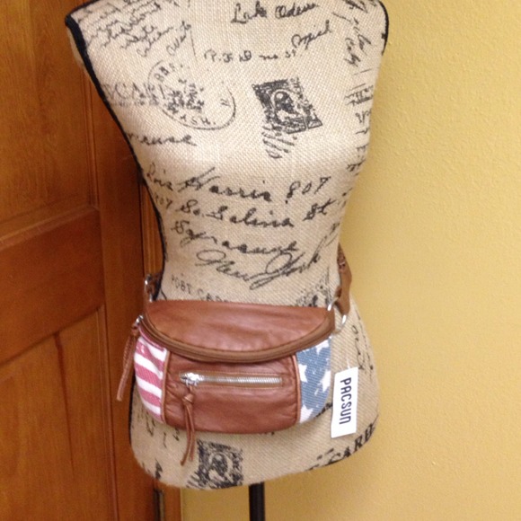 NWT, Red, white, blue fanny pack, PAC SUN, $15