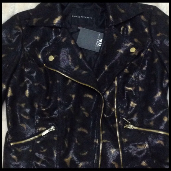 CLOSING SALE Rock & Republic Rocker Moto Jacket - Picture 4 of 4