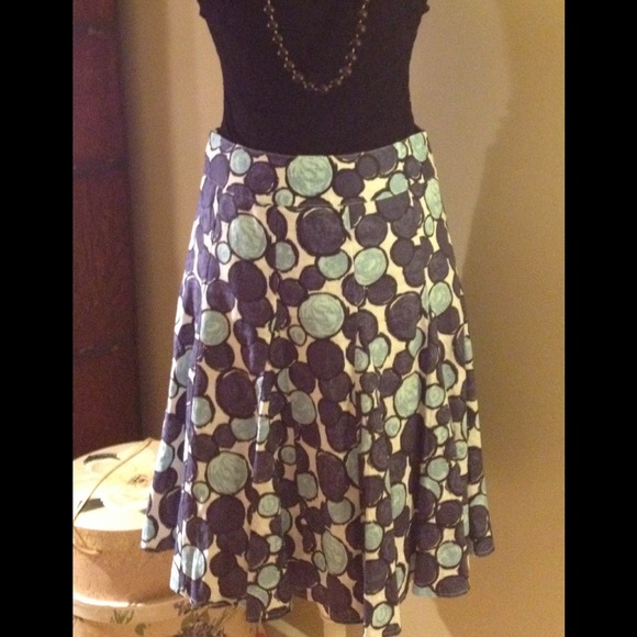 Gotta Love Boden! Blue Print Skirt