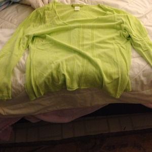 Sigrid Olsen large top great beading light green