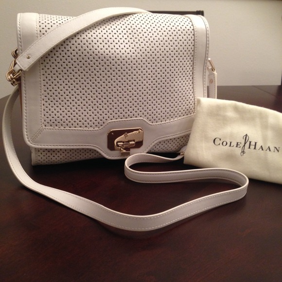 **SOLD**Cole Haan Jenna Shoulder bag inOptic white