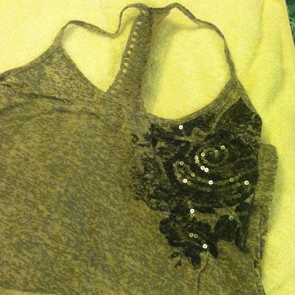 Nordstrom Rocker Tank Crochet T-back