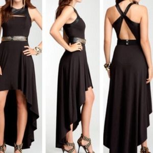 Long black sexy dress