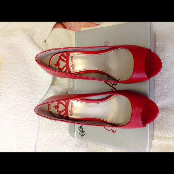 Fergie red heels ❗️👠 - Picture 2 of 3