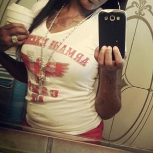 White, Red & Silver AE shirt