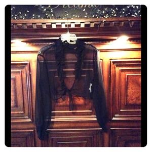 Sheer black cover up