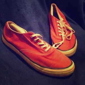 Mens Sperry Top-sider Red shoes. Size 10 1/2 mens.