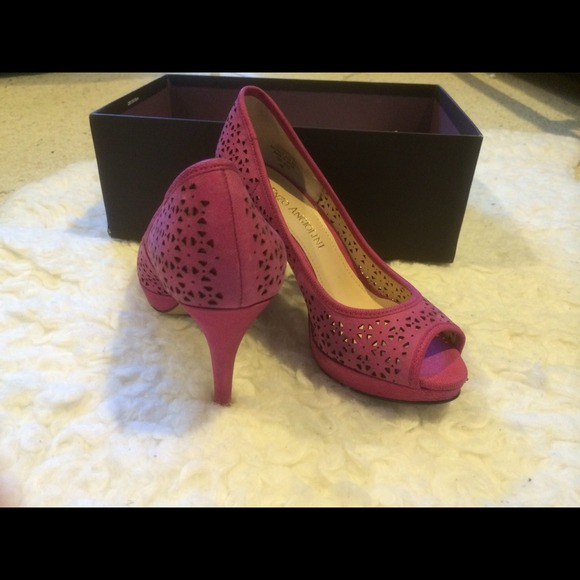 Sexy Enzo Angiolini Pink Pumps 3in Heels Size 4M - Picture 3 of 3