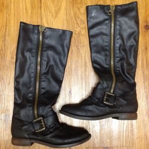 Black Mossimo Motorcycle boots size 5.5