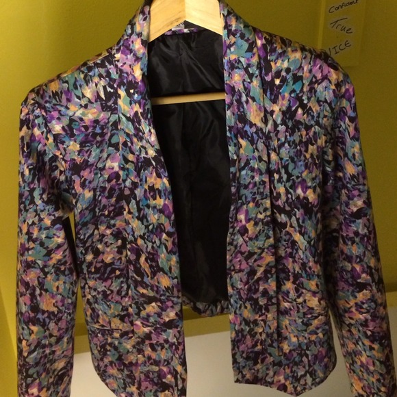 Multi color lined blazer - Picture 1 of 2