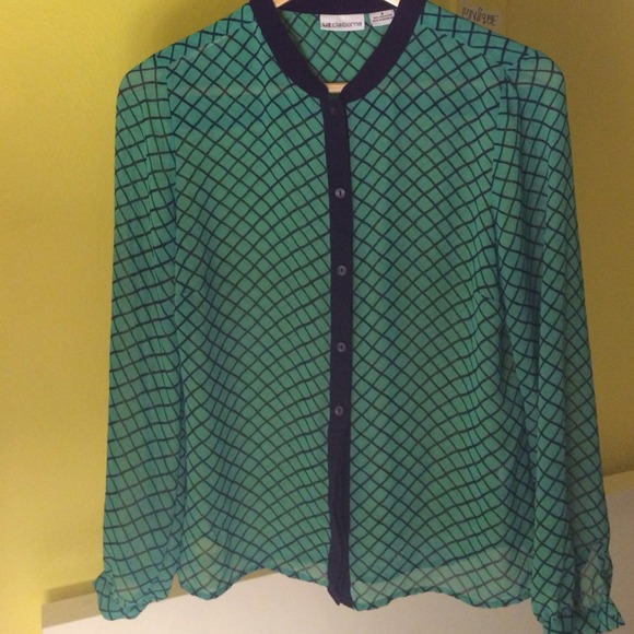 Liz Claiborne polyester top - Picture 1 of 3