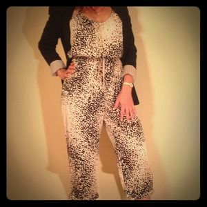 Silk black spotted Glam romper