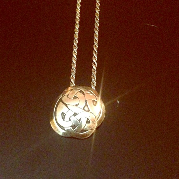 Celtic knot necklace - sterling silver