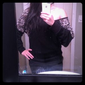 Cute off shoulder sweater