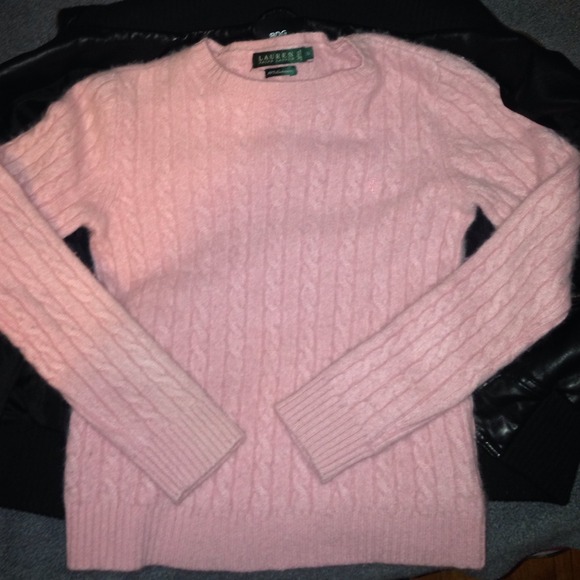100% cashmere pink Ralph Lauren sweater S