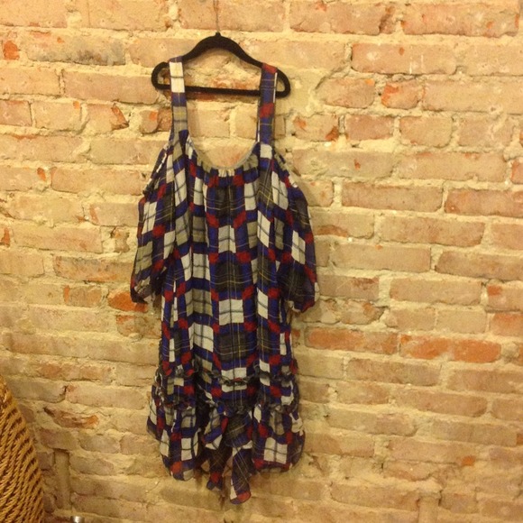 Plaid mini to midi dress