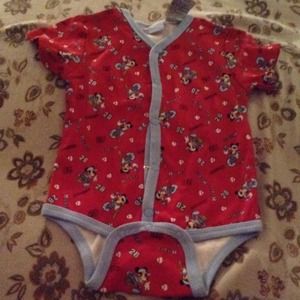 Short sleeve Mickey Mouse onesie