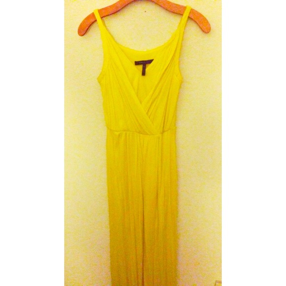 BCBG YELLOW LONG MAXI DRESS