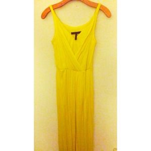 BCBG YELLOW LONG MAXI DRESS