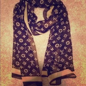 Louis Vuitton 100% silk scarf